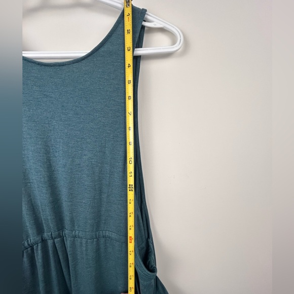 Halara jumpsuit overalls NWT size medium jade green soft drawstring pockets - Picture 12 of 12
